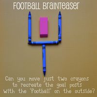 Football Brainteaser ~ fun little activity for a football fan (solution given in post)