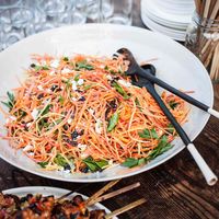 Moroccan Carrot Salad with Spicy Lemon Dressing Recipe