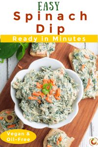 This vegan spinach dip is incredibly creamy and flavorful, making it the perfect plant-based option for any gathering. Packed with nutritious ingredients and bursting with savory goodness, it’s a crowd-pleasing appetizer everyone will love.