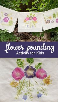 Flower Pounding Craft + Wildflower Nature Study