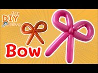 bow Twist the balloon into a simple bow. - YouTube