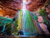 This Grand Canyon Gem Leads to a Dreamy 100-Ft Waterfall and a Moss-Covered Travertine