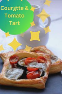 Looking for the perfect summer dinner idea? Here it is: our mouth-watering Courgette and Tomato Tart 🍅🥒. This refreshing and light tart combines the gusty flavours of courgette, caramelised onions, blue cheese and cherry tomatoes layered on a crispy puff pastry base. With a side salad made of mixed leaves, sliced cucumber and more cherry tomatoes dressed in a punchy garlic-pesto dressing, this meal is a summer evening on a plate! 🥗🏖 Enjoy your cooking and savour the taste of summer!