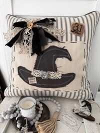 Handmade custom witch hat pillow