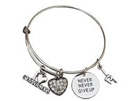 Gymnastics Bangle Bracelet: This Sportybella Gymnastics Bangle Bracelet Jewelry  is a beautiful and fun way to express your love of Gymnasts. This makes a Perfect gift for Gymnasts, Gymnastics Teams, Gymnastics Coaches.