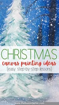 20 Easy Christmas Canvas Painting Ideas You'll Absolutely Love