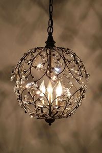 Bronze Pendant Chandelier | Autumn's Glow - Bronze & Plum Wedding Inspiration Board