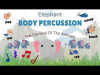 (22) Body percussion play along │ Carnival of the animals Elephant - YouTube