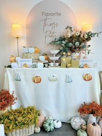 Have you ever been to a “Favorite Things Party?” It’s when everyone you invite brings a favorite thing, explains why it’s their favorite, and then gives it to someone else to take home. It’s a great way to gather family and friends! When I started planning this party, I headed straight to the @orientaltrading website. I ordered a personalized back drop and sign, fall decorated hot cider cups, and lots of fall party decor!

📸: @nissalynninteriors 

#fallparty #favoritethings #decor #party