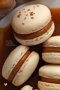 SugaryWinzy Salted Caramel Macarons