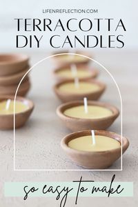 These terracotta DIY candles are so easy to make, you'll be addicted to making them too!