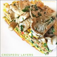 Eggfree Crespeou | Vibrant Layered Chickpea Pancakes