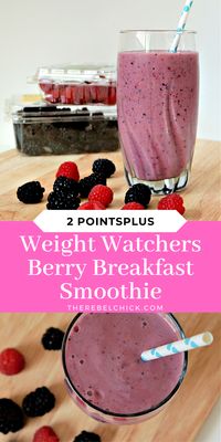 Weight Watchers Very Berry Breakfast Smoothie Recipe