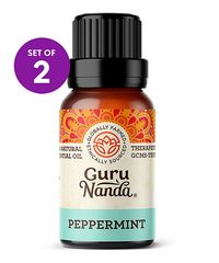 Peppermint Essential Oil - Set of Two. Breathe in relaxation with these essential oils that release an aromatic peppermint scent. Includes two 0.5 oz. bottlesIngredient: peppermint essential oil