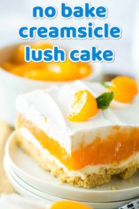 No Bake Creamsicle Lush Cake - Life With The Crust Cut Off