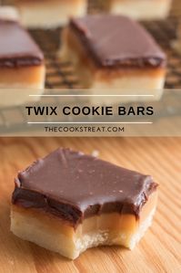 These twix cookie bars are a delicious spin off of my favorite candy bar – Twix. A shortbread base, chewy caramel middles and soft chocolate tops these homemade Twix bars are a sure crowd-pleaser. #TheCooksTreat #TwixCookieBars #Cookies