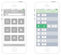 A free customizable iphone UI wireframe template is provided to download and print. Quickly get a head-start when creating your own iphone UI wireframe. Boost your creativity and make unique iphone UI designs with this template.