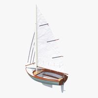 Sailboat 3D Model #AD ,#Sailboat#Model