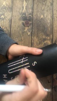 Process on how to peel the vinyl for a peek a boo tumbler