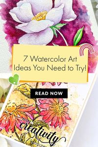 Looking for a new way to add interest and texture to your paper crafting projects? Then you need to read this 👉 https://altenew.com/blogs/paper-crafting-inspiration-and-tips/7-Watercolor-Art-Ideas-and-Projects