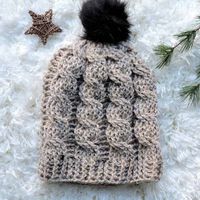 Oatmeal Cable Slouch Hat Free Crochet Pattern.#free #crochetpatterns #forhats#crochetkim