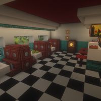 Add this 60s diner into oyur world to add a little spice and nostaglia!
#minecraft #minecraftdesign #minecraftrestaurant