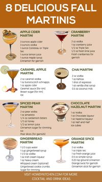 Want to elevate your fall gatherings with drinks that go beyond the ordinary? These fall martini recipes offer a sophisticated twist on seasonal flavors, making them perfect for any autumn occasion. Save this pin to keep these must-try martinis on hand for your next cozy night in or festive party.