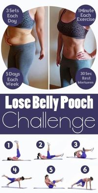 30 day abs challenge to lose belly pooch by bleu.