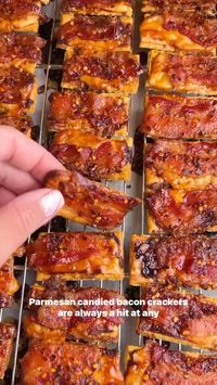 Parmesan candy Bacon Crackers