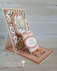 Carussell Crafts: Bird Ballad Double Easel Fold Card