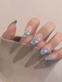 Multicolor  Collar    Color Nails Embellished   Nail,Hand & Foot Care