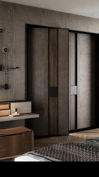 Built-in beautiful fitted wardrobes, the detail is great.