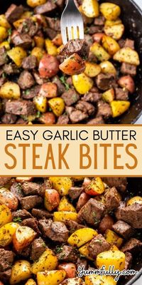 Savor the exquisite flavors of Garlic Butter Steak Bites—a succulent and savory dish where tender cuts of steak are perfectly seared and infused with rich garlic butter, elevating your dining experience to new heights. Explore the full recipe and unlock a world of culinary inspiration by clicking here, and make sure to follow us for a constant stream of mouthwatering recipes to delight your palate!