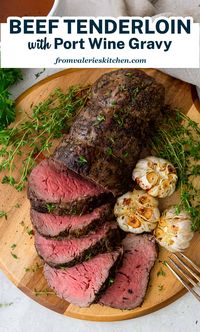 This Roasted Beef Tenderloin with Port Wine Gravy is an elegant holiday meal that is surprisingly easy to prepare. You are guaranteed to impress your friends and family with this special recipe.