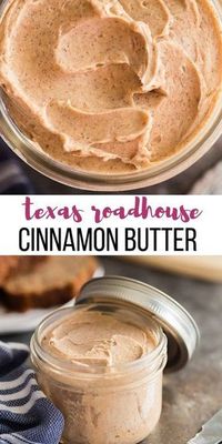 This easy Cinnamon Butter recipe goes on EVERYTHING! Buns, muffins, banana bread, your morning toast, and more. A Texas Roadhouse cinnamon honey butter copycat that you won't be able to live without! #cinnamon #butter #recipe #recipes #comfortfood