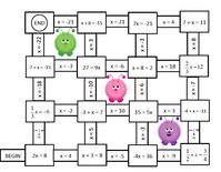 Solving One and Two Step Equations - Algebra - Maze.  FUN!  (Freebie :)