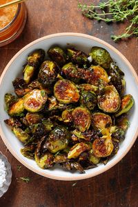 These Honey Balsamic Brussels Sprouts are the perfect balance between sweet and salty. They're crispy, flavorful, and so simple! They're easy enough to be served as a side for a weeknight dinner but they taste fancy enough to be a part of your holiday table! They make a great fall side dish for any occasion.