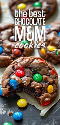 Soft Chocolate M&M Cookies [20 Minutes] – Chasety