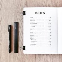 Comment commencer un Bullet Journal ? L'index est l'une des pages de base... Retrouvez un guide complet dans cet article !