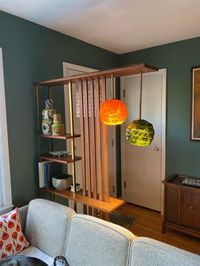 Rescued this room divider a few years ago. Love how it fits in with my space. : Mid_Century