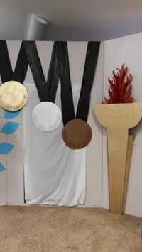 medals and olympic torch