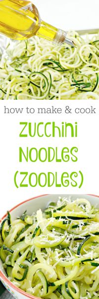 How To Make and Cook Zoodles - Zucchini Noodles - Mom 4 Real