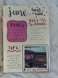 bullet journal inspo monthly recap page journalling month review day out scrapbook