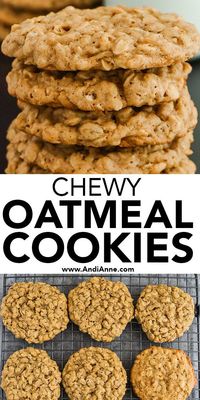 A classic chewy oatmeal cookie recipe that can easily be customized – feel free to add raisins or chocolate chips!