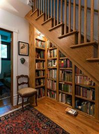 bookshelf understairs