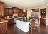 A Gigantic Kitchen Island is every Women's Dream.