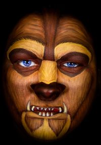 Beast face paint by Carole FERRER #disney #beautyandthebeast #snazaroo #facepaint