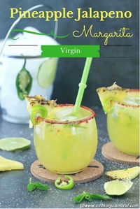 It is different, unique and exotic. Virgin Pineapple Jalapeno Margarita is very tasty and you will don’t want to miss keep sipping on! It takes literally 5 minutes to make this drink.    #bbq #virgin #drink #summer #party #recipe #pineapple #jalapeno #exotic #5minuterecipe #kidsapproved