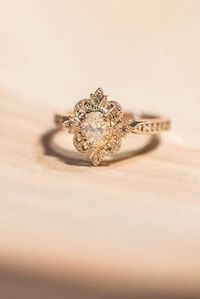 Outstanding Floral Engagement Rings ❤ See more: http://www.weddingforward.com/floral-engagement-rings/ #weddings