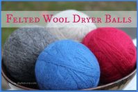 DIY felted wool dryer balls to save time and money by eliminating dryer sheets!